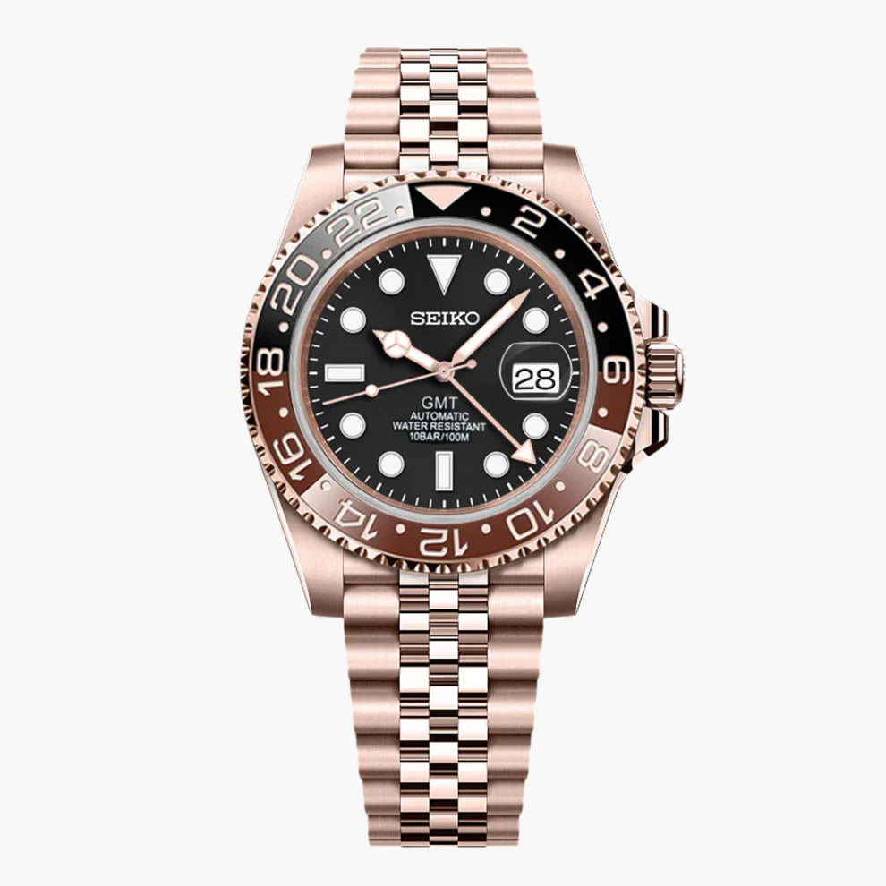 GMT Seiko Mod - Rose Gold Rootbeer