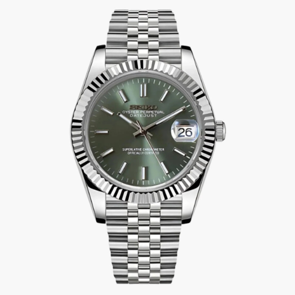 Seiko Datejust Mod - Olive Green