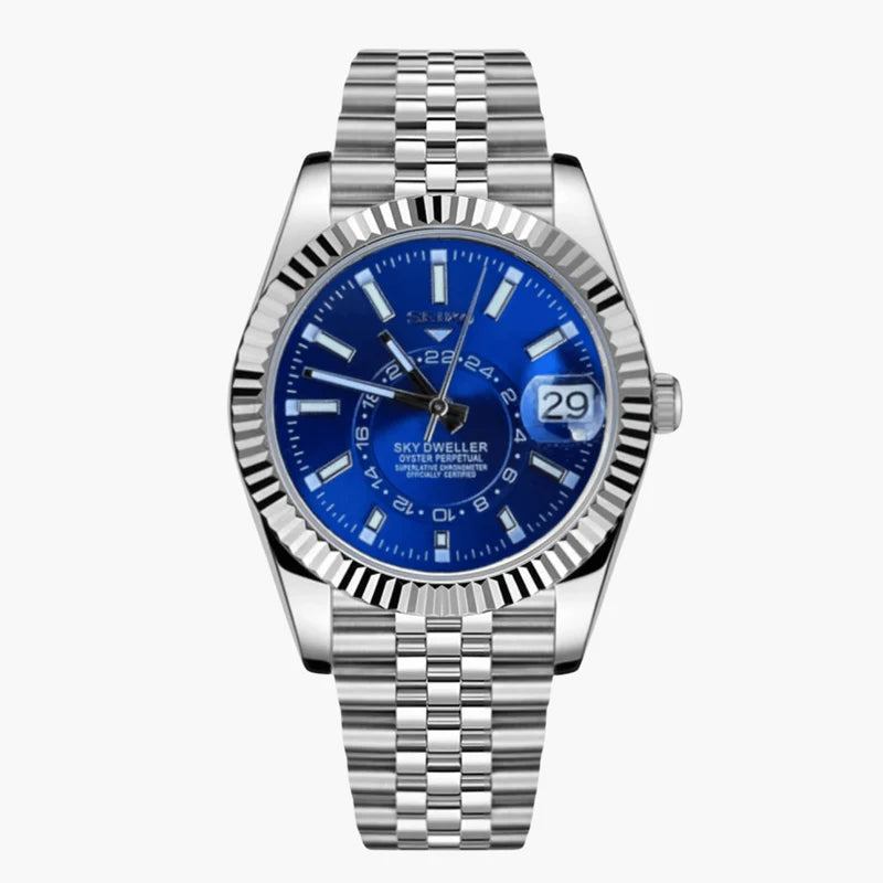 Seikodweller Silver - Champagne Blue