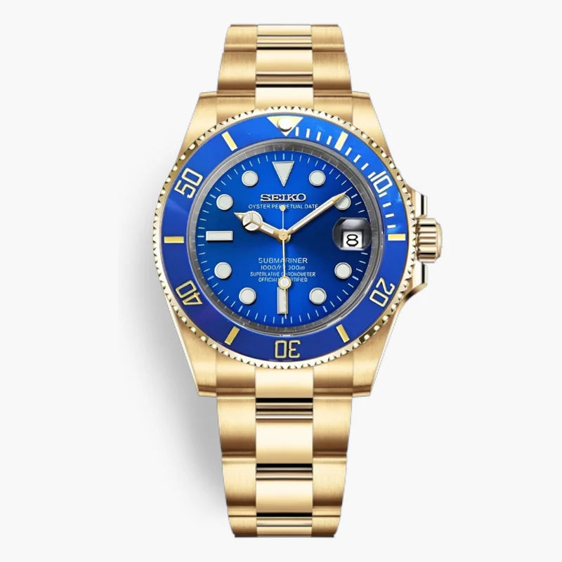 Seiko Submariner Blue/Gold